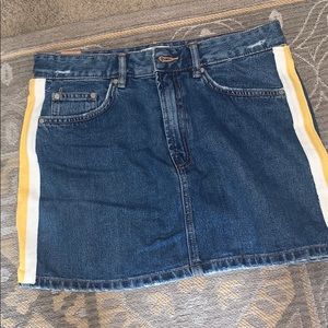 Denim mini skirt